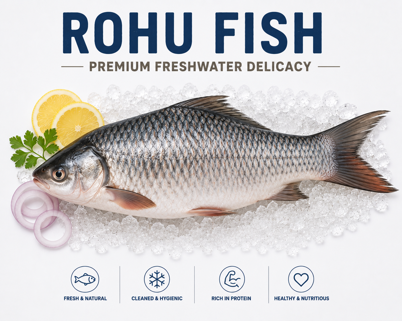 Fresh Rohu Fish (Rohu)